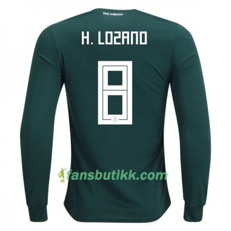 Fotball-VM 2018 Mexico drakt H.Lozano 8 Hjemmetrøye Langermet